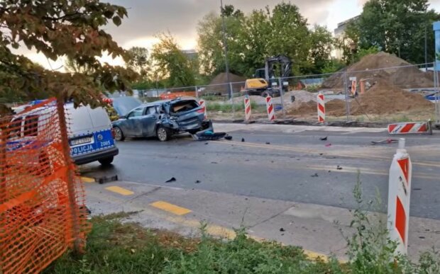 Wypadek autobusu w Warszawie/YouTube @HondaAccordPL