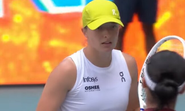 Iga Świątek, screen Youtube @WTA