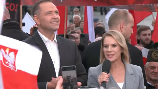 Marta Nawrocka i Karol Nawrocki, screen Youtube @videoparlamentpl