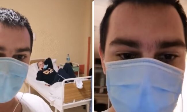 Pacjent opublikował wstrząsające nagranie. Screen: facebook.com