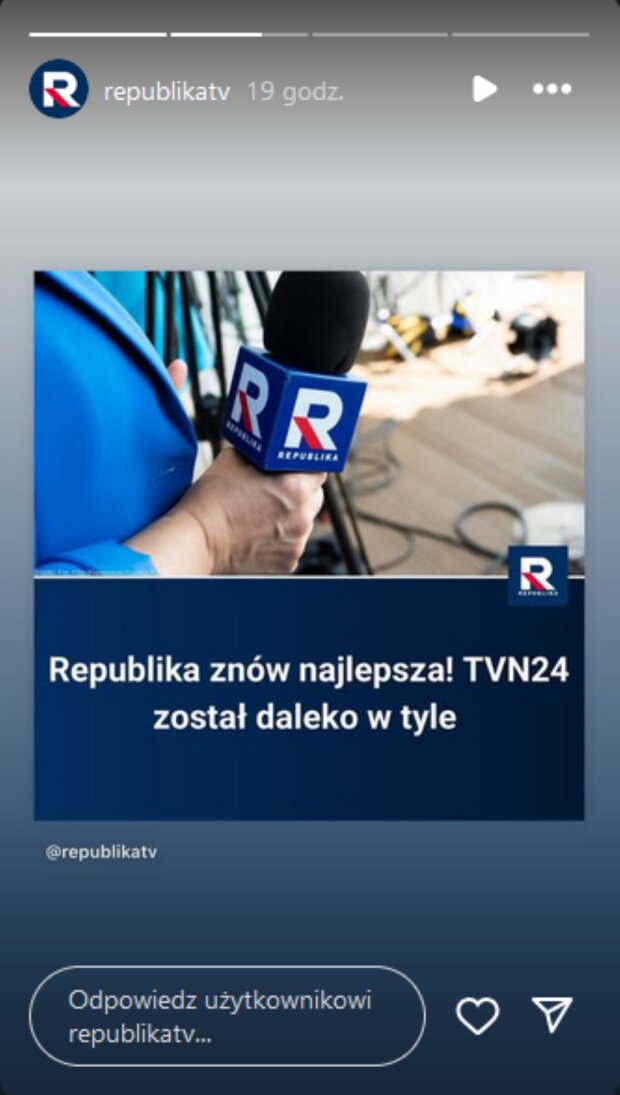 Relacja Republiki/Instagram @TV Republika