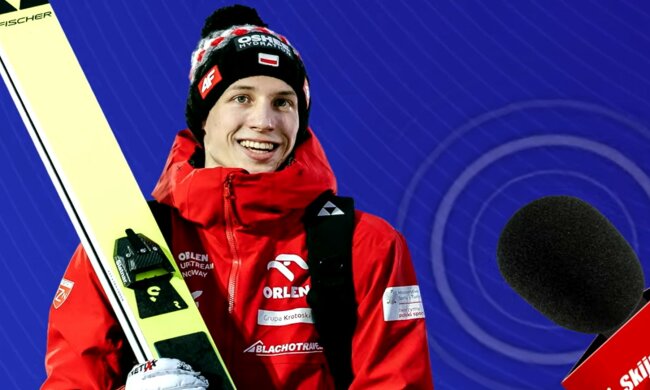 Kacper Tomasiak, screen Youtube @skijumping_pl