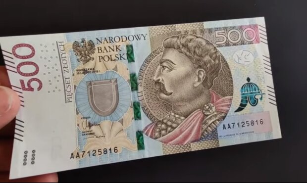 Banknot 500 zł/ YouTube @Zakapior PRL