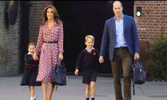 Książę William i księżna Kate z dziećmi/YouTube @Kocham Polskę