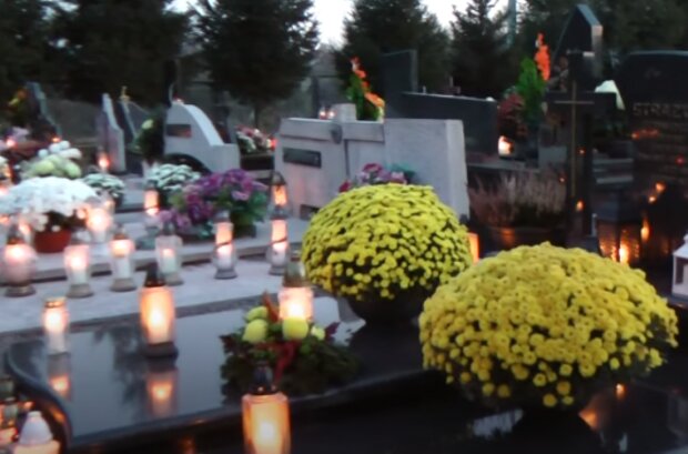 Cmentarz, kwiaty/YouTube @szynwald.pl
