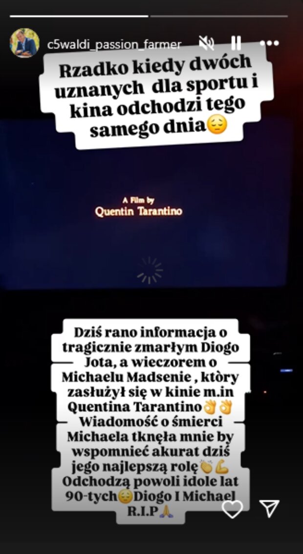 Relacja Waldemara/Instagram