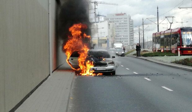Pożar samochodu