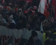 Protest Wolnych Polaków, screen Youtube @onetnews