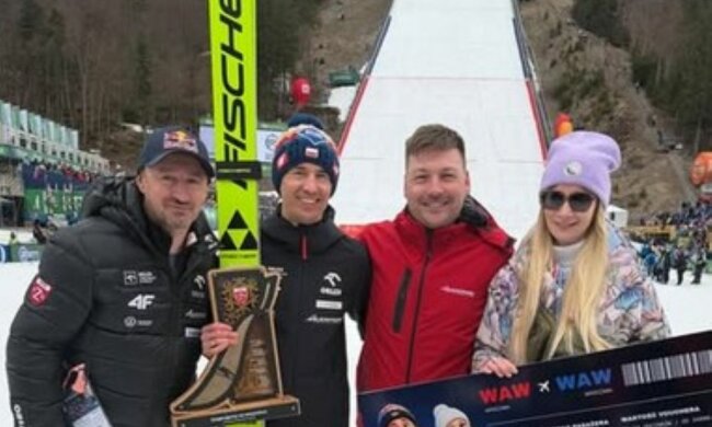 Adam Małysz, Kamil i Ewa Stochowie/Instagram