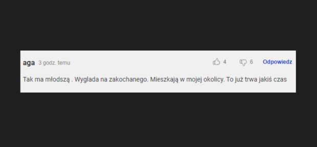 Komentarz dotyczący rozstania Bosackich/o2.pl