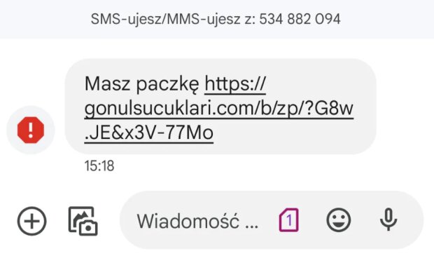 Fałszywy SMS/dobreprogramy.pl