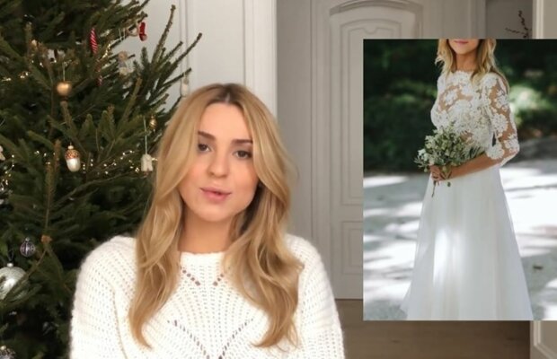 Suknia ślubna Kasi Tusk/YouTube @Rzeczy od serca