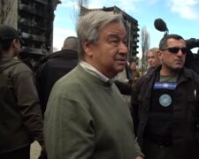 Sekretarz generalny ONZ Antonio Guterres na Ukrainie/YouTube @The Guardian