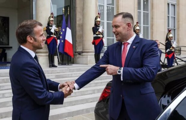 Emmanuel Macron, Karol Naworcki/Twitter