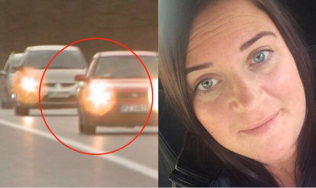 Kobieta poruszała się autostradą, kiedy zauważyła, że otoczyły ją nieznane pojazdy. Jej reakcja uratowała życie jej i pasażerów