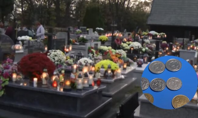 Cmentarz/YouTube @szynwald.pl // Monety/YouTube @rafalbielawski