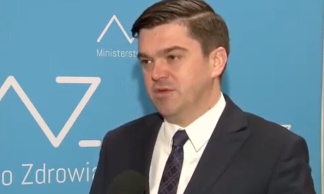 Rzecznik Ministerstwa Zdrowia, Wojciech Andrusiewicz. Źródło: YouTube