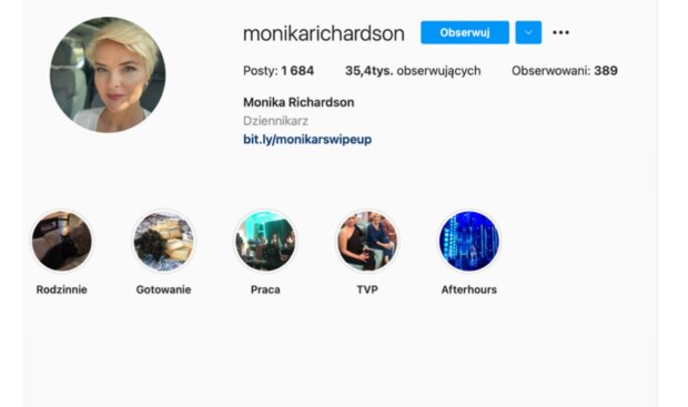 Po zmianie/ Instagram @Monika Richardson