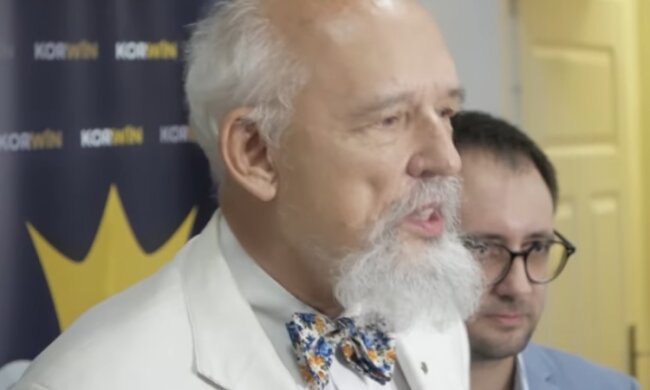 Janusz Korwin-Mikke. Źródło: Youtube