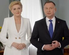 Agata Duda i Andrzej Duda, screen Youtube @natematpl