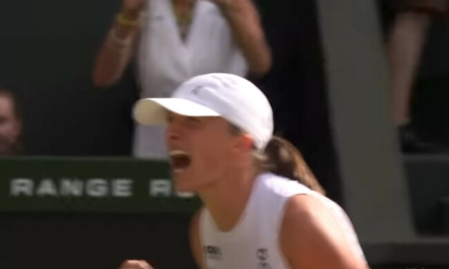 Iga Świątek, screen Youtube @Wimbledon