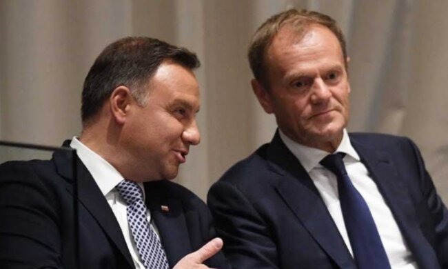 Andrzej Duda, Donald Tusk/YT @Onet News