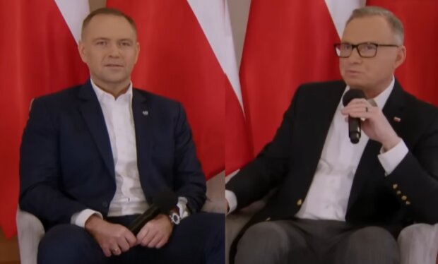 Karol Nawrocki, Andrzej Duda/YouTube @Kanał Zero