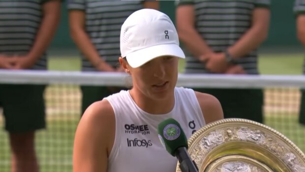 Iga Świątek, screen Youtube @Wimbledon