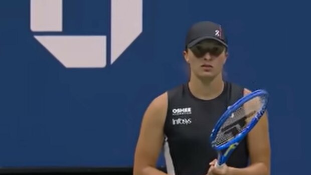 Iga Świątek, screen Youtube @usopen