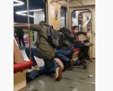 Awantura w metrze warszawskim/ YouTube: Jan Polak