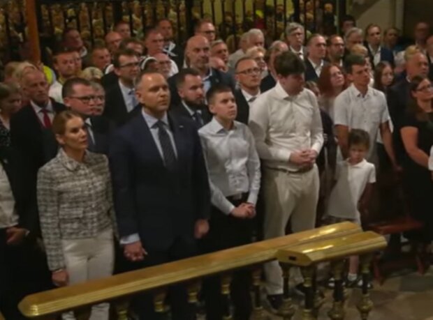 Karol Nawrocki wspólnie z rodziną pojawił się na Jasnej Górze/YouTube @Janusz Jaskółka