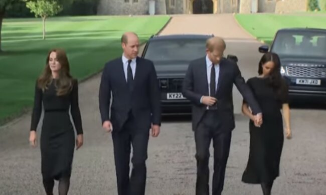 Księżna Kate, książę William, książę Harry, Meghan Markle/YouTube @CBC News