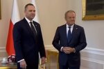 Karol Nawrocki, Donald Tusk/YouTube @Goniec