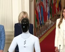 Melania Trump, Marta Nawrocka, screen Youtube @CSPAN