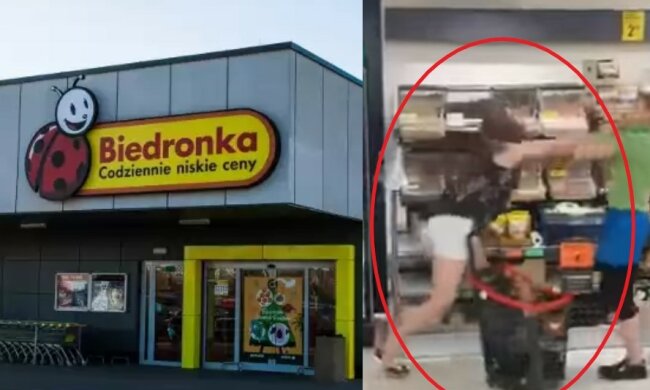 Piekielna klientka w Biedronce, doszło do rękoczynów. Nagranie z jej udziałem jest rekordowo popularne
