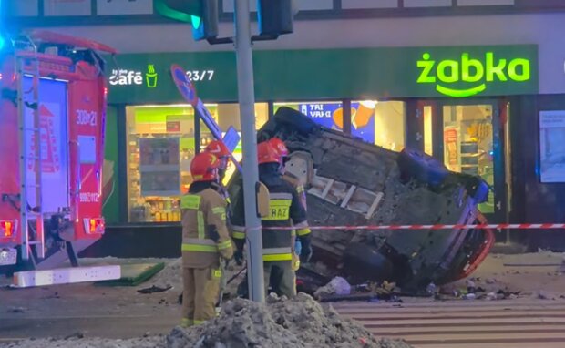 Wypadek na Grochowskiej w Warszawie/YouTube @Wawa Hot News 24