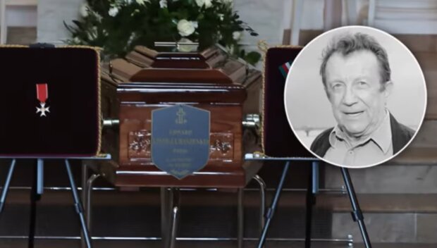 Pogrzeb Edwarda Linde-Lubaszenki/YouTube @Ploteczek