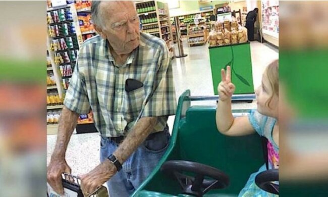 Czteroletnia dziewczynka zawołała do niego w sklepie „Witaj, staruszku!”. Odpowiedź dziadka dotyka głębi duszy