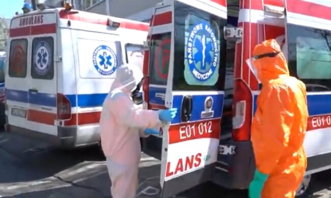 Karetka, koronawirus. Źródło: Youtube