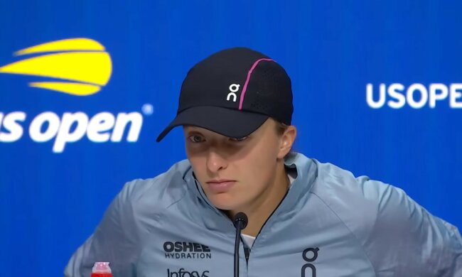 Iga Świątek, screen Youtube @usopen