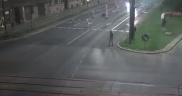 Wypadek w Krakowie/YouTube @TVP Info
