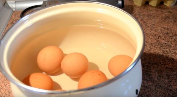 Nie wylewaj wody od jajek. Źródło: YouTube
