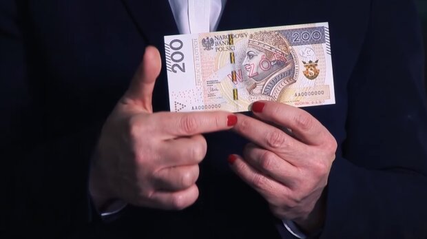 200 zł. Źródło: Youtube Narodowy Bank Polski