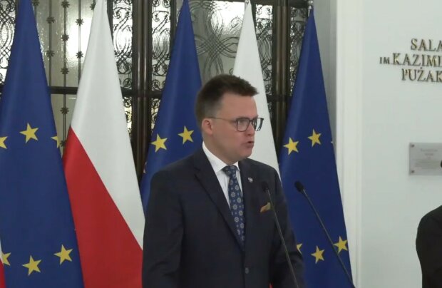 Szymon Hołownia, screen Youtube @videoparlamentpl