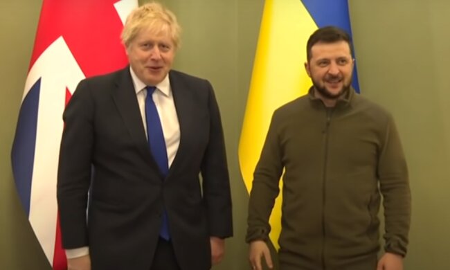 Boris Johnson, Wołodymyr Zełenski/YouTube @BBC News