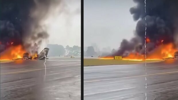 katastrofa samolotu,screen Youtube @oneindia