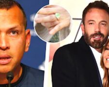 Alex Rodriguez, Jennifer Lopez i Ben Affleck/YouTube @Celeb Updates