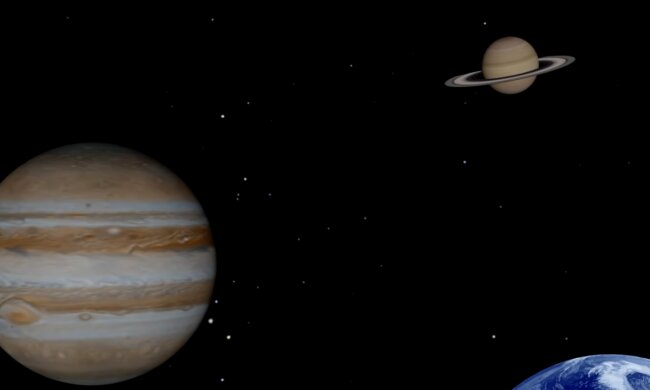 Jowisz i Saturn/ YouTube @Zmiany na Ziemi