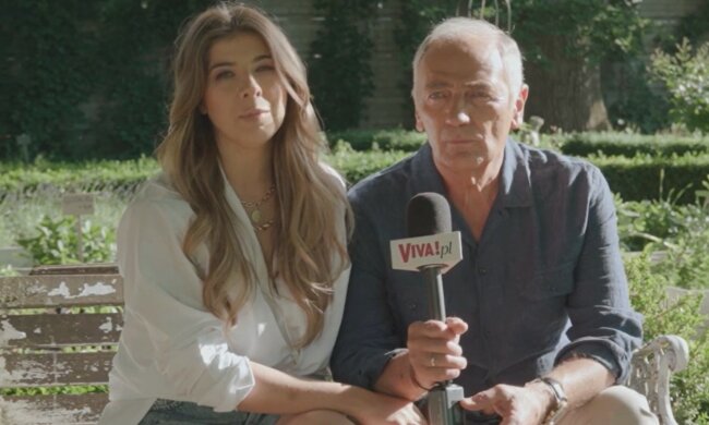 Karol Strasburger z żoną, screen Youtube @MagazynVivaPL