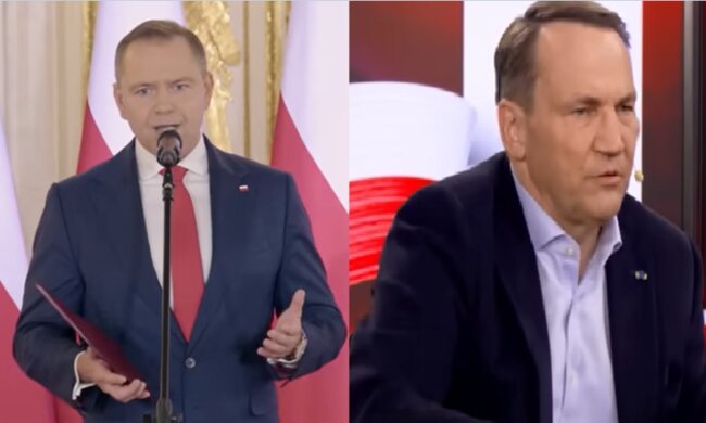 Karol Nawrocki, Radosław Sikorski/YouTube